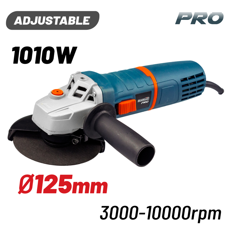 BORMANN Pro BAG1300 Γωνιακός Τροχός Ρυθμιζόμενος 1010W,Φ125mm,3000-10000rpm - Photo 1