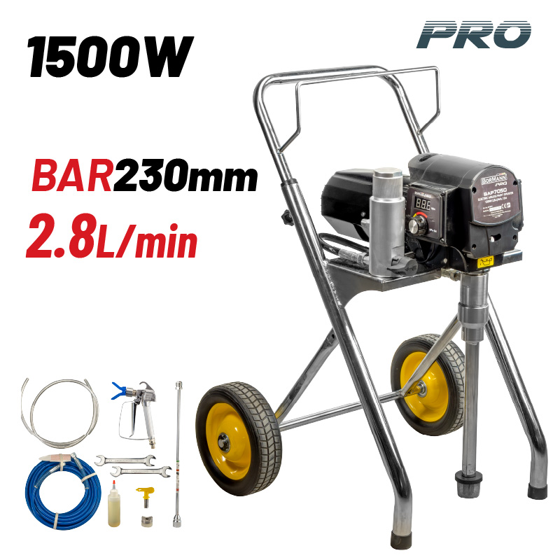 BORMANN Pro BAP7050 Ηλεκτρικό Πιστόλι Ψεκασμού Airless 1500W,2.8Lt/min,15m - Photo 1