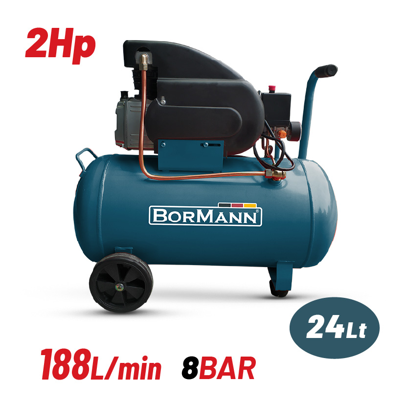 BORMANN BAT5002 Αεροσυμπιεστής Μονομπλόκ, 2Hp,24L,188L/min - Photo 1