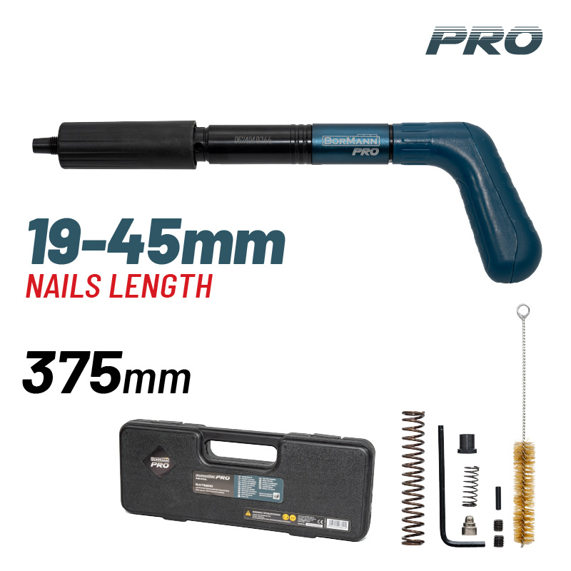 BORMANN Pro BAT6200 Καρφωτικό Πιστόλι με Ελατήριο για Δομικά Υλικά,Ξύλο,Μέταλλο - Photo 1
