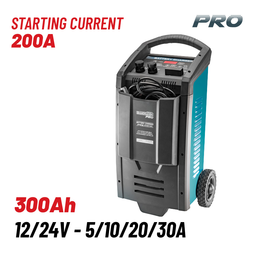 BORMANN Pro BBC7020 Φορτιστής-Συντηρητής-Εκκινητής Μπαταριών 12/24V-250A - Photo 1