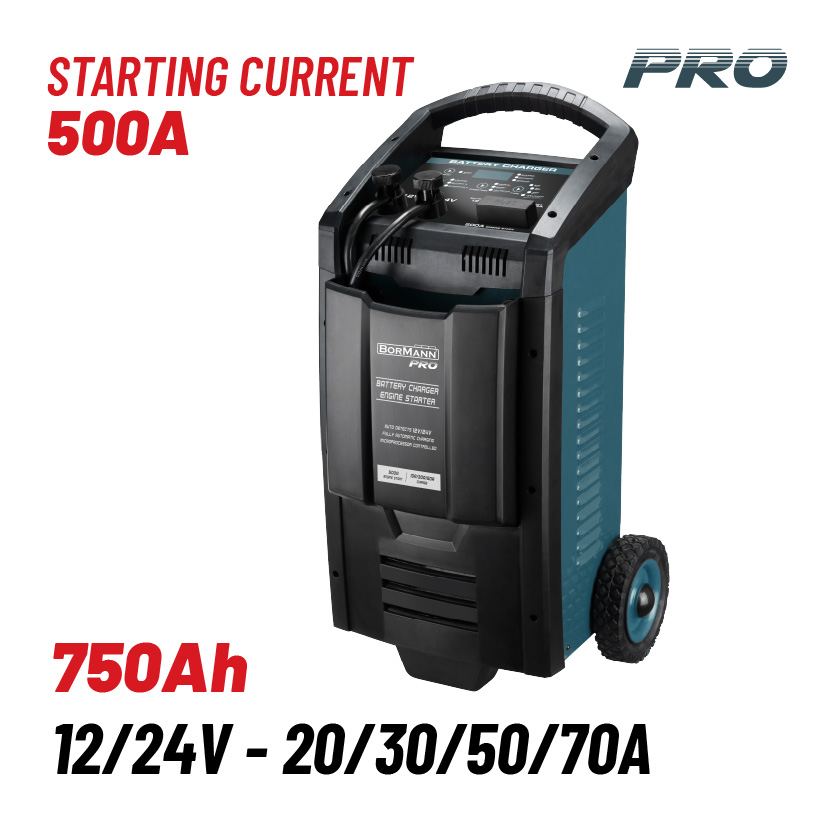 BORMANN Pro BBC7550 Φορτιστής-Συντηρητής-Εκκινητής Μπαταριών 12/24V - 500A - Photo 1