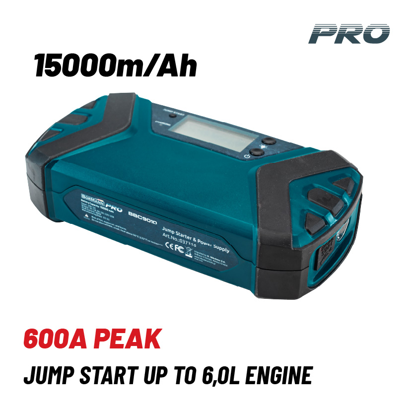 BORMANN Pro BBC9010 Εκκινητής & PowerBank 15000Mah/600Α - Photo 1