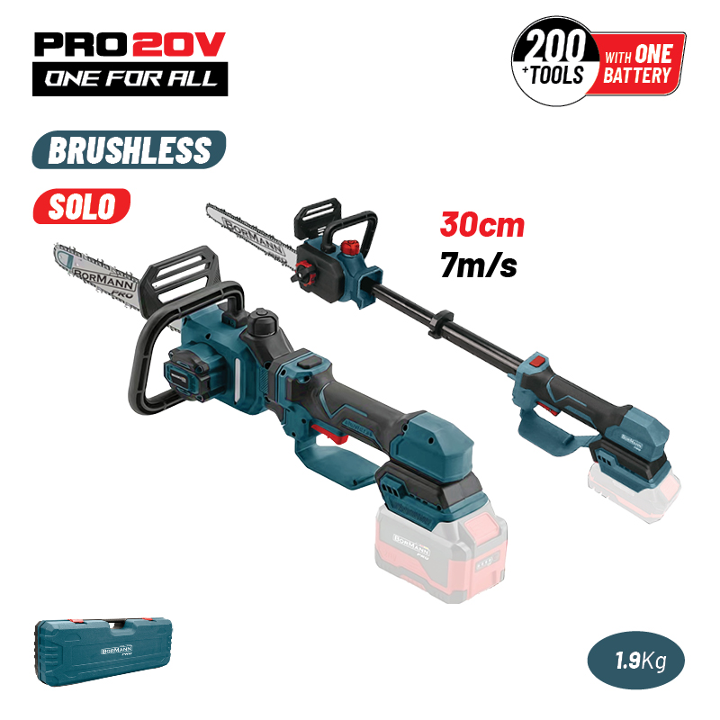 BORMANN Pro BBP3930 Κλαδευτικό Αλυσοπρίονο 20V Brushless, 0.7-1m,30cm, 1.9Kg,SOLO - Photo 1