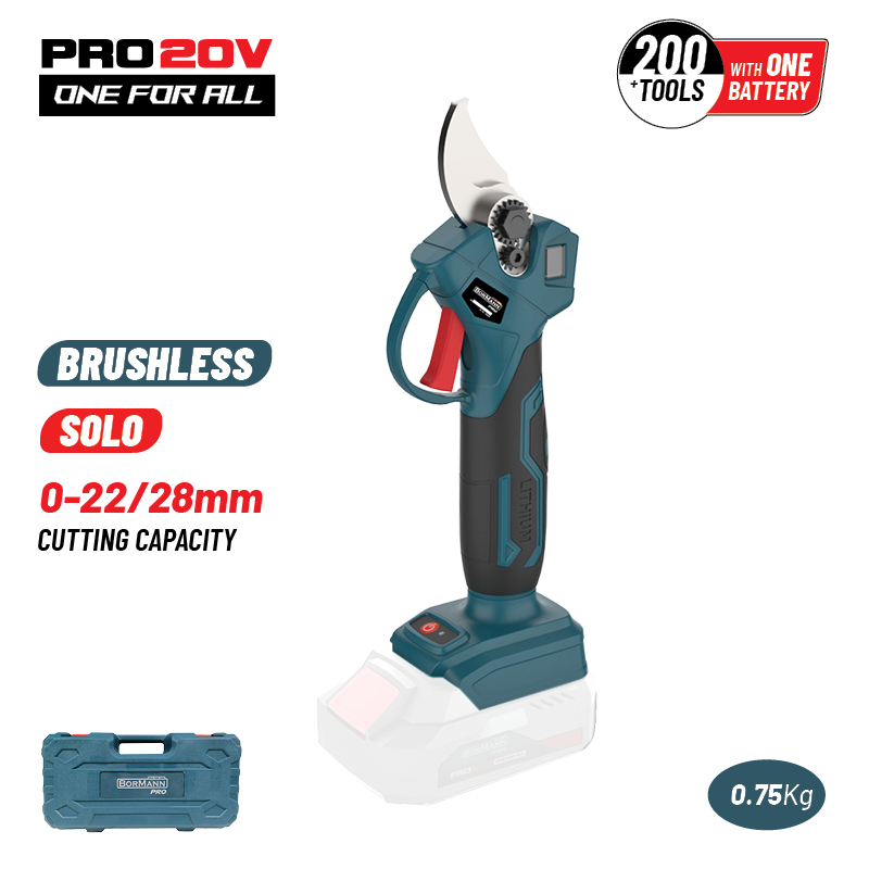 BORMANN Pro BBP4128C Ψαλίδι Κλάδου Μπαταρίας 20V,Brushless,0-22/28mm,1kg, BMC, SOLO - Photo 1