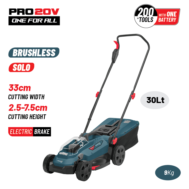 BORMANN Pro BBP4170 Μηχανή Γκαζόν Μπαταρίας Brushless 20V,Li-Ion,Κοπή 33cm,SOLO - Photo 1