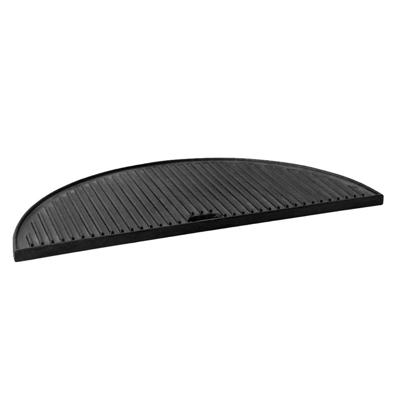 BORMANN Elite BBQ1205 Πλάκα Μαντεμένια,Διπλής Όψης,Μισοφέγγαρο (Grill/Λεία) 50x25cm - Photo 2