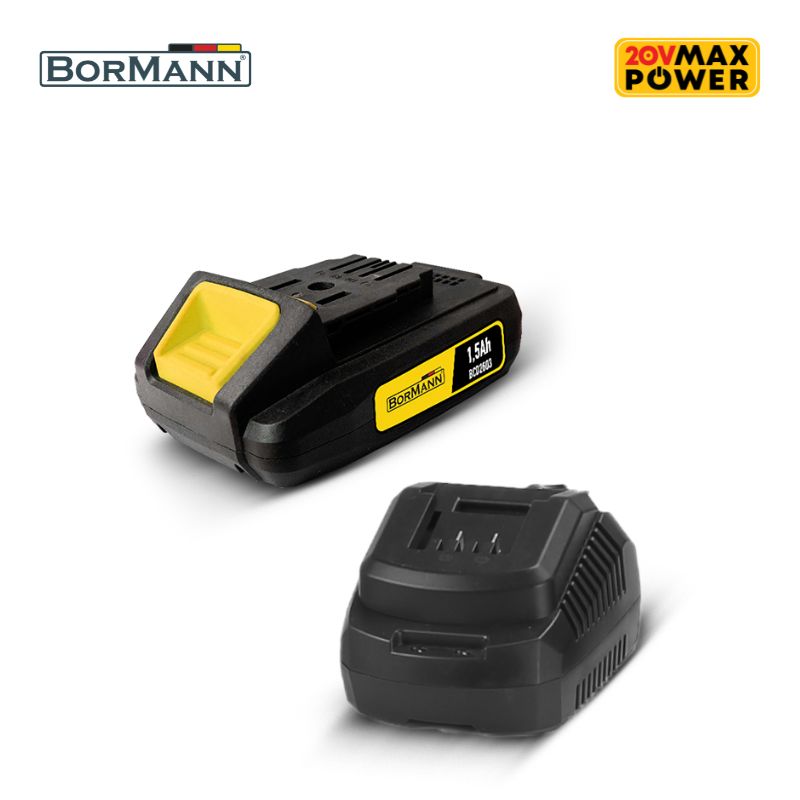 BORMANN BCD2605 Σετ Μπαταρία 18V,1x1.5Ah + Φορτιστής 2.0Α - Photo 1