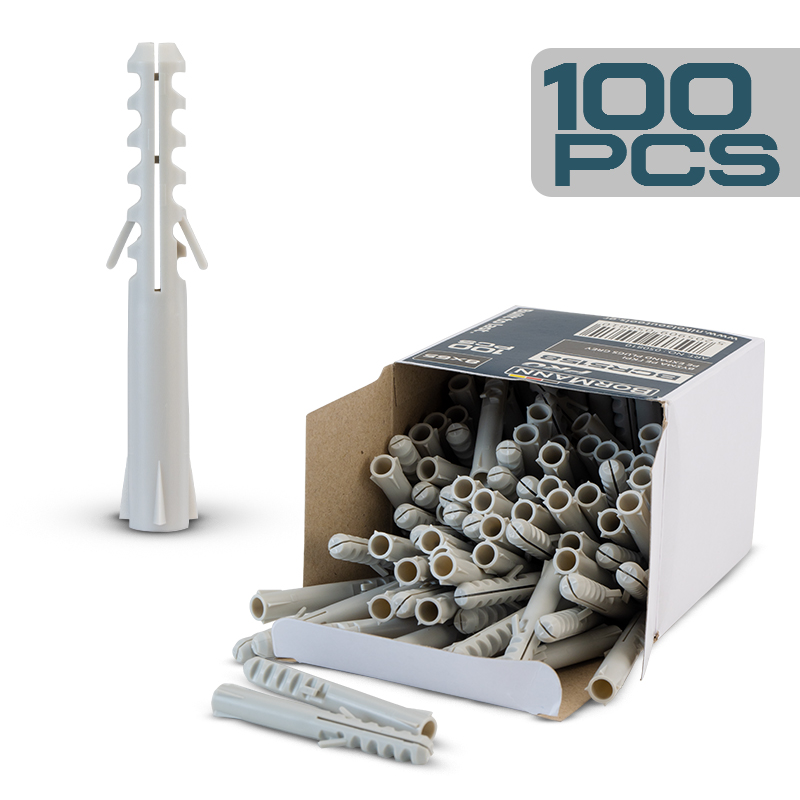 BORMANN Pro BCR5152 Βύσμα Ναιλον 7x35 Γκρι 100τεμ. - Photo 1