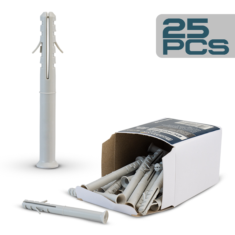 BORMANN Pro BCR5166 Βύσμα Ναιλον 8x80 Γκρι 25τεμ. - Photo 1