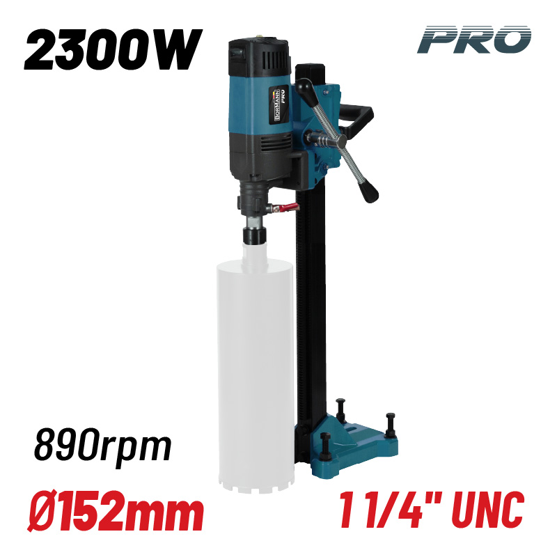 BORMANN Pro BDD1500 Καροτιέρα με Βάση 2300W,Φ152mm,890rpm,1 1/4'' - Photo 1