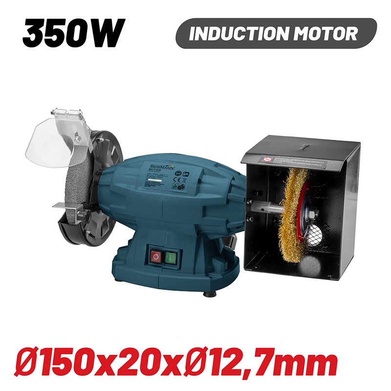 BORMANN BDT1515 Δίδυμος Τροχός Φ150mm , 350W Με Βούρτσα - Photo 1
