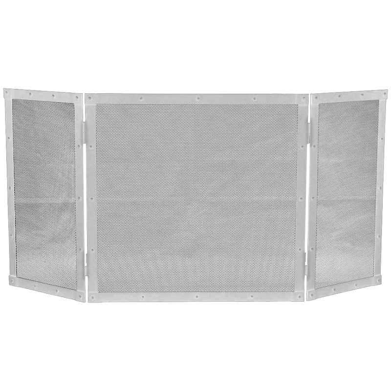 BORMANN Elite BFT1030 Κάλυψη Τζακιού Τρίφυλλη 51x102cm, Ασημί - Photo 1