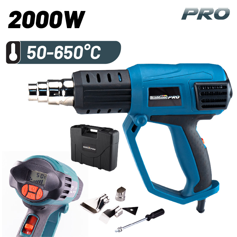 BORMANN Pro BHG3100 Πιστόλι Θερμού Αέρα 2000W - Photo 1