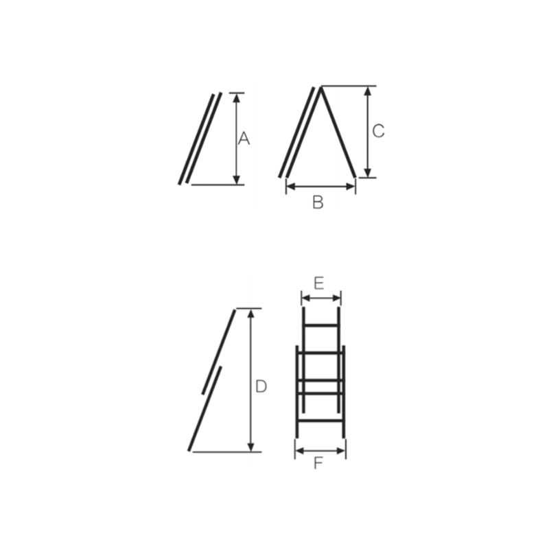 BORMANN Pro BHL5130 Σκάλα Διπλή, 2X9 4m - Photo 2