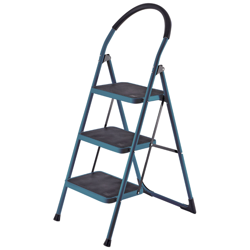 BORMANN Pro BHL6013 Σκαλοκάθισμα Μεταλλικό Heavy Duty, 3 Σκαλιά, Αντιολισθητικά με Αφρώδη Λαβή - Photo 1