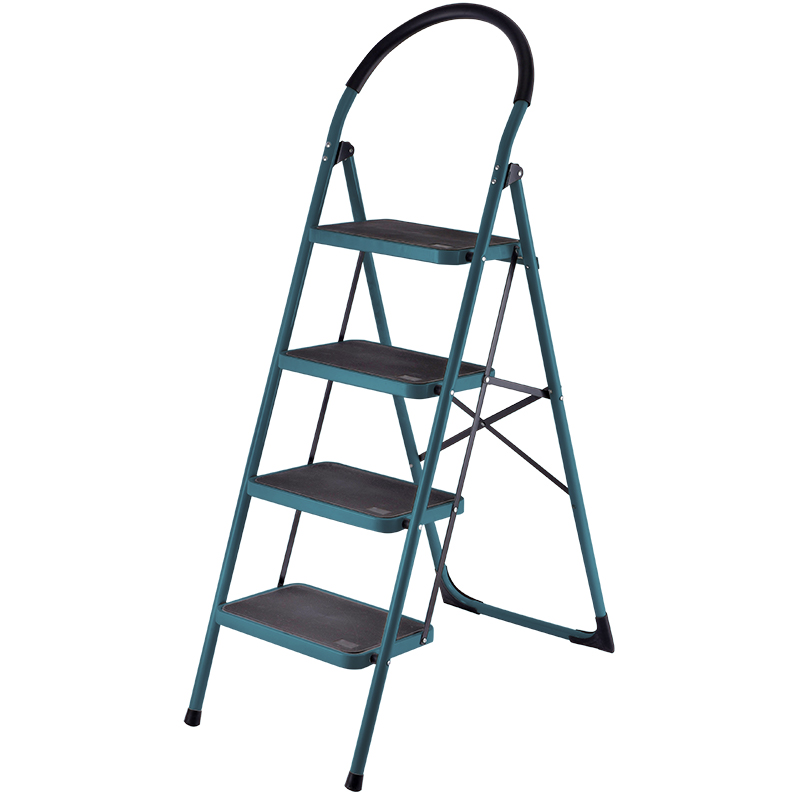 BORMANN Pro BHL6014 Σκαλοκάθισμα Μεταλλικό Heavy Duty, 4 Σκαλιά, Αντιολισθητικά με Αφρώδη Λαβή - Photo 1