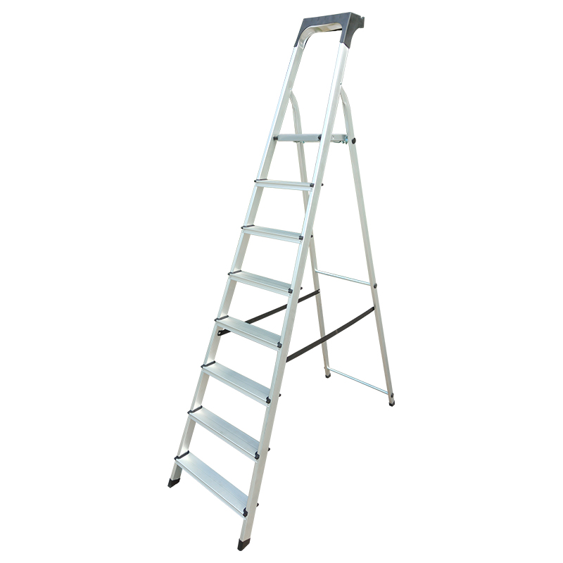 BORMANN Pro BHL9020 Σκάλα Αλουμινίου 7+1 Σκαλιά, Με Θήκη Εργαλείων - Photo 1