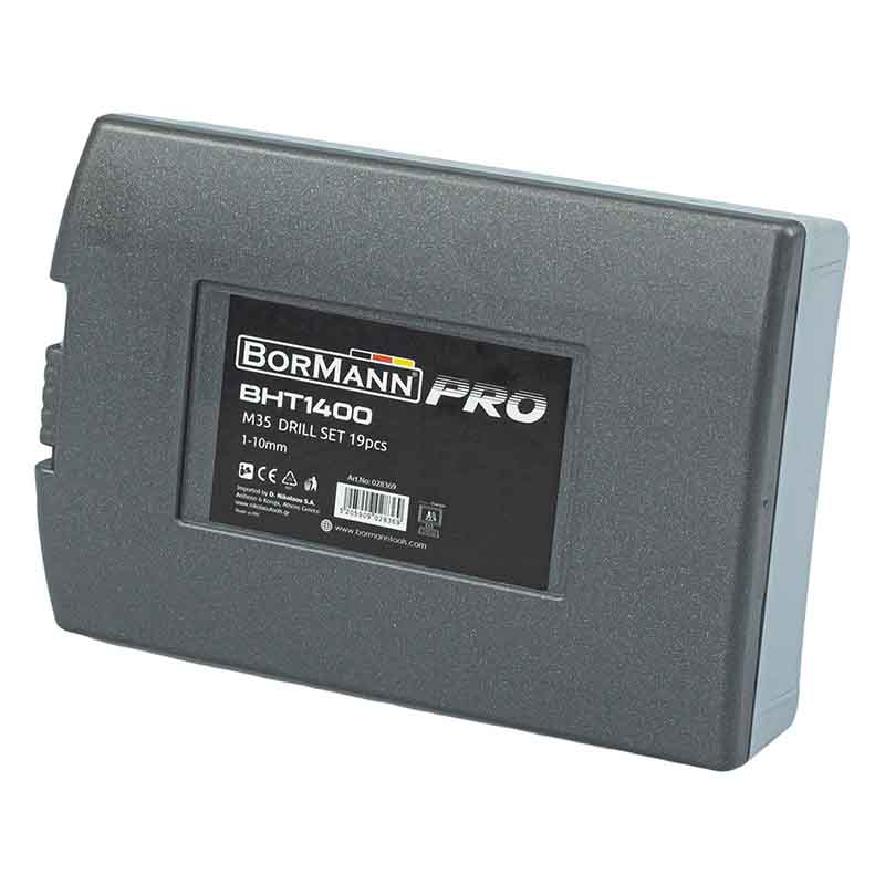 BORMANN Pro BHT1400 Σετ Τρυπάνια HSS-CO,19τεμ,1-10mm - Photo 2