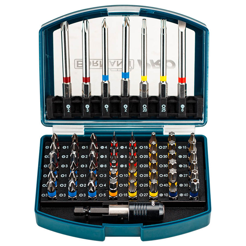 BORMANN Pro BHT1610 Σετ Μύτες & Αντάπτορας,ΑτσάλιS2, 56τεμ - Photo 1