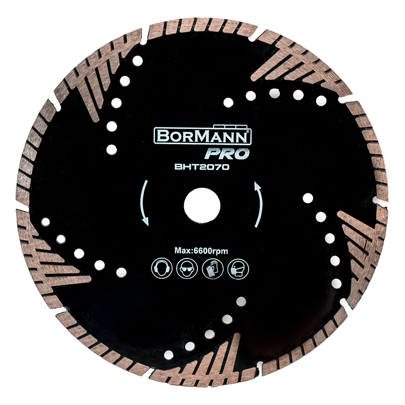 BORMANN Pro BHT2070 Διαμαντόδισκος TRIANGLE TURBO Φ115x2.0x22.2mm 8mm - Photo 1