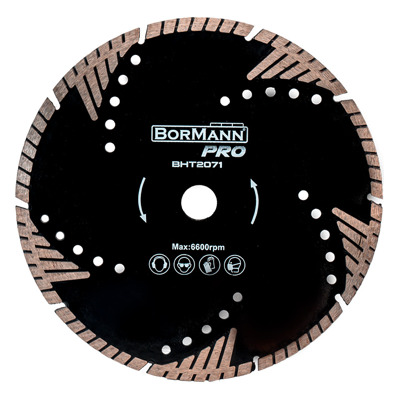 BORMANN Pro BHT2071 Διαμαντόδισκος TRIANGLE TURBO Φ125x2.2x22.2mm 8mm - Photo 1