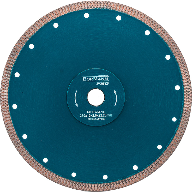 BORMANN Pro BHT2075 Διαμαντόδισκος WAVE TURBO Φ230x2.0x22.2mm 10mm - Photo 1