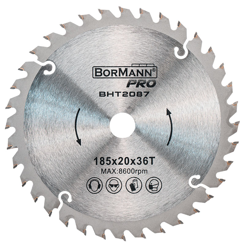 BORMANN Pro BHT2087 Διαμαντόδισκος Ξύλου  FAST CUT Φ185x20mm 36Z - Photo 1