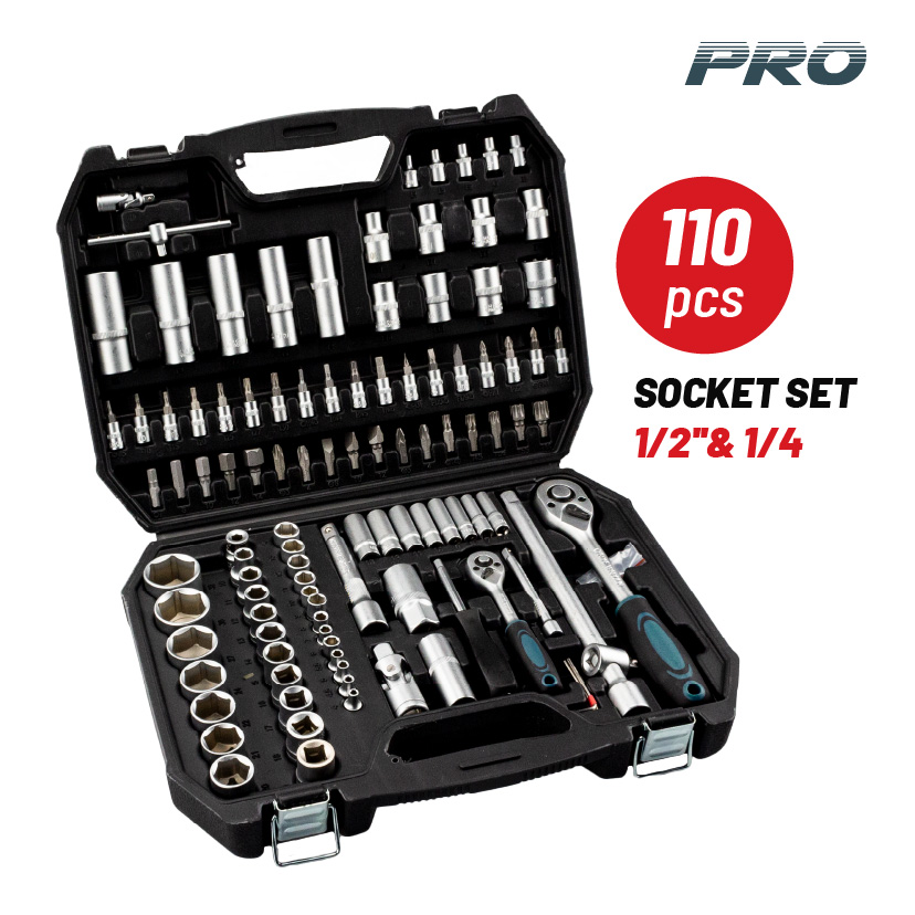 BORMANN Pro BHT5180 Καρυδάκια 1/2''& 1/4'' Σετ 110τεμ - Photo 1