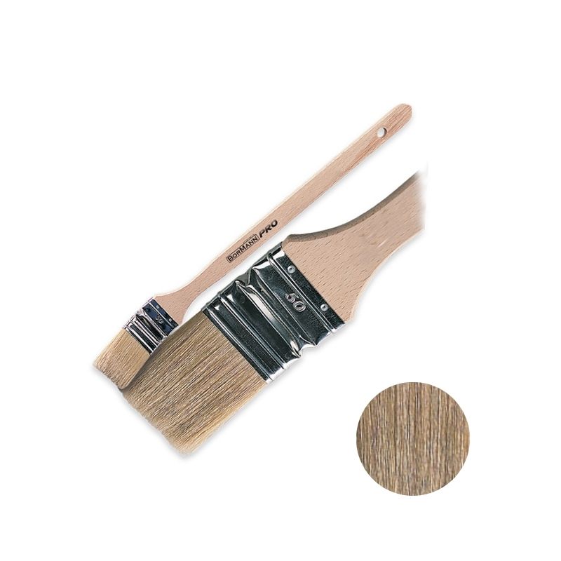 BORMANN Pro BHT5654 Στραβοπίνελο Μονό 70mm,Φυσική Τρίχα,Ξύλινη Λαβή - Photo 1
