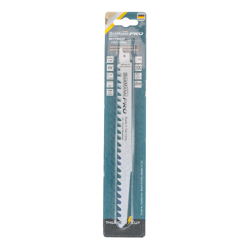 BORMANN Pro BHT6015 Λάμες Σπαθόσεγας Ξύλου 5τεμ,CV Γρήγορη Κοπή 6.3mm - Photo 1