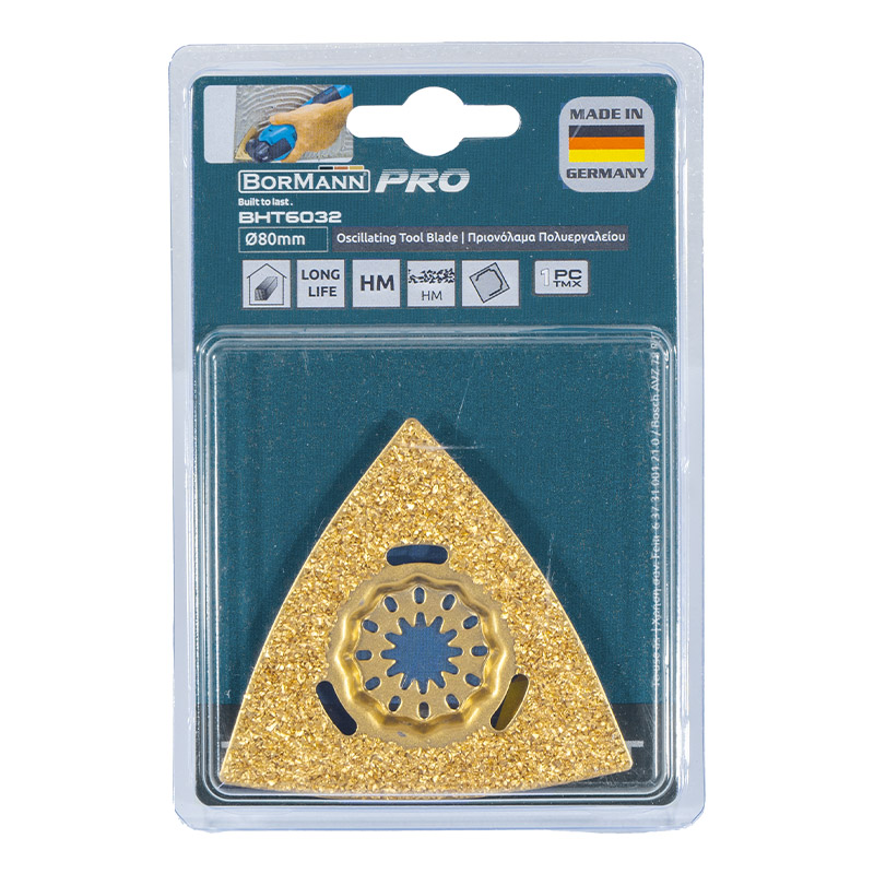 BORMANN Pro BHT6032 Πριονόλαμα Πολυεργαλείου για Λείανση Πλακιδίων/Μπετού 80mm Starlock - Photo 1