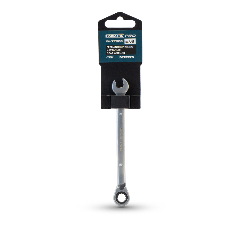 BORMANN Pro BHT7600 Γερμανοπολύγωνο Καστάνιας, No.08, CR-V, με Επιλογέα Φοράς - Photo 2
