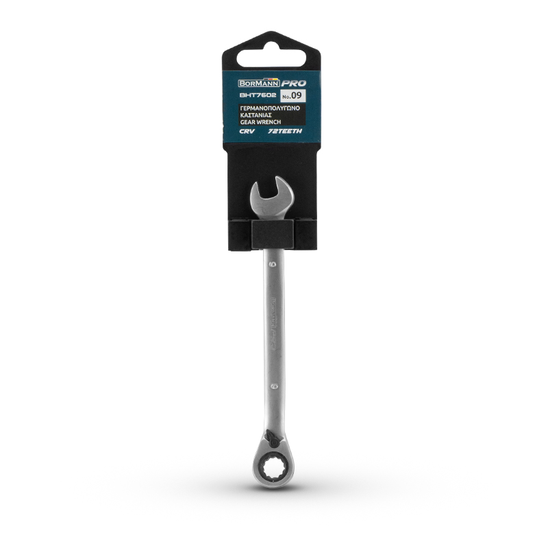 BORMANN Pro BH7602 Γερμανοπολύγωνο Καστάνιας, No.09, CR-V, με Επιλογέα Φοράς - Photo 2