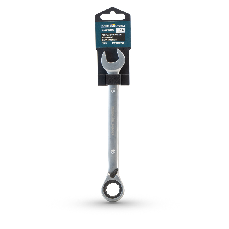 BORMANN Pro BHT7616 Γερμανοπολύγωνο Καστάνιας, No.16, CR-V, με Επιλογέα Φοράς - Photo 2
