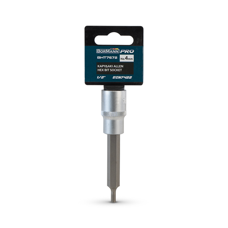 BORMANN Pro BHT7672 Καρυδάκι Μύτης ALLEN 1/2", DIN 7422, Νο.4 - Photo 2
