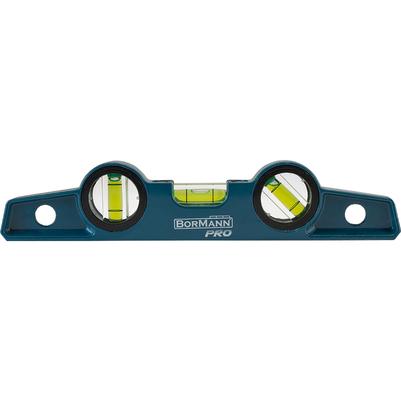 BORMANN Pro BHT7760 Αλφάδι Χυτό (Τραπεζοειδές),Αλουμινίου 25cm,Βαρέως Τύπου με 3 Μάτια,Μαγνητικό - Photo 2