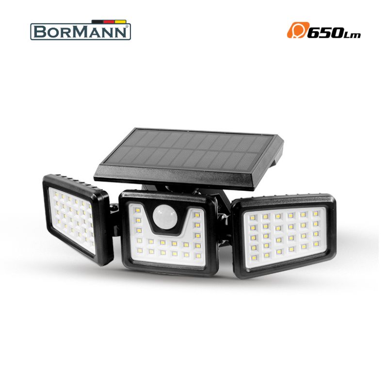 BORMANN BLF4000 Ηλιακός Προβολέας Led Ασφαλείας 6.5W, Ανιχνευτή Κίνησης - Photo 1