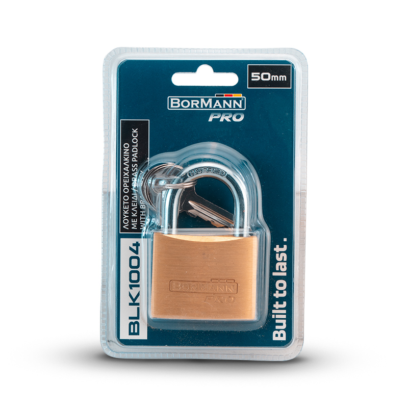 BORMANN Pro BLK1004 Λουκέτο Ορειχάλκινο 50mm με Κλειδιά Ορειχάλκινα - Photo 2