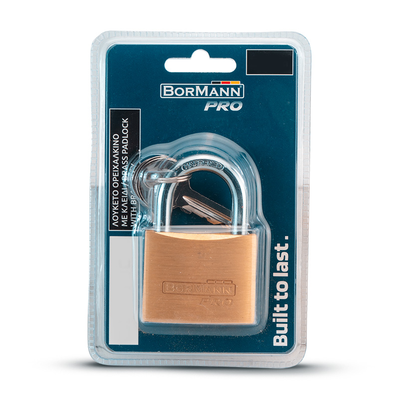 BORMANN Pro BLK1006 Λουκέτο Ορειχάλκινο 60mm με Κλειδιά Ορειχάλκινα - Photo 2