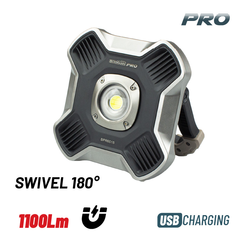 BORMANN Pro BPR6015 Προβολέας LED Επαναφορτιζόμενος 10W, 1100Lm - Photo 1
