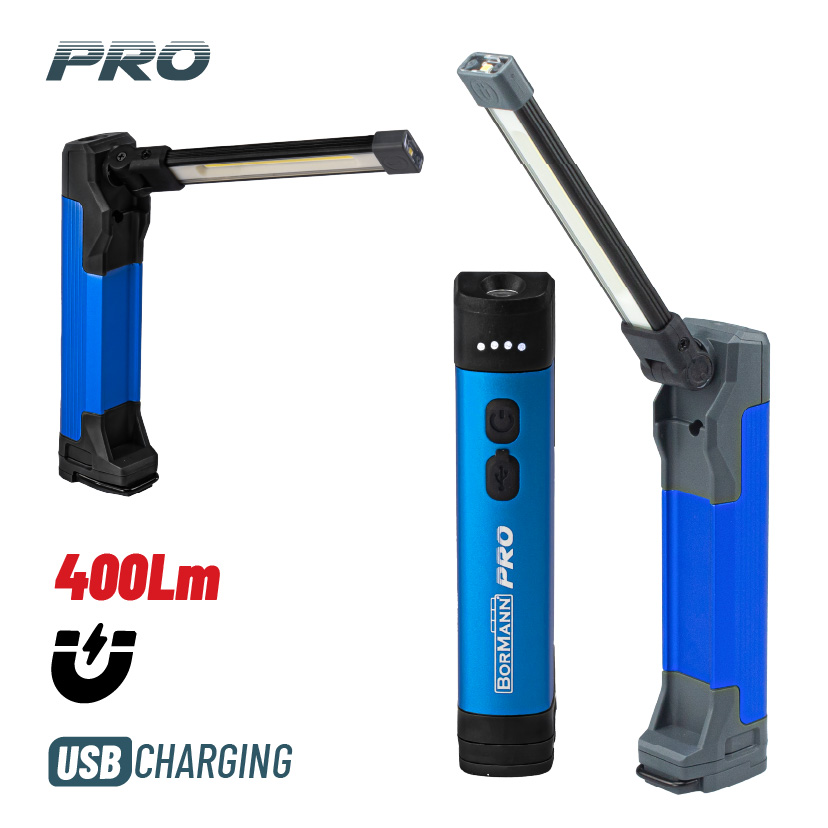 BORMANN Pro BPR6025 Φακός/Λάμπα Εργασίας Επαναφορτιζόμενος , 400Lm - Photo 1