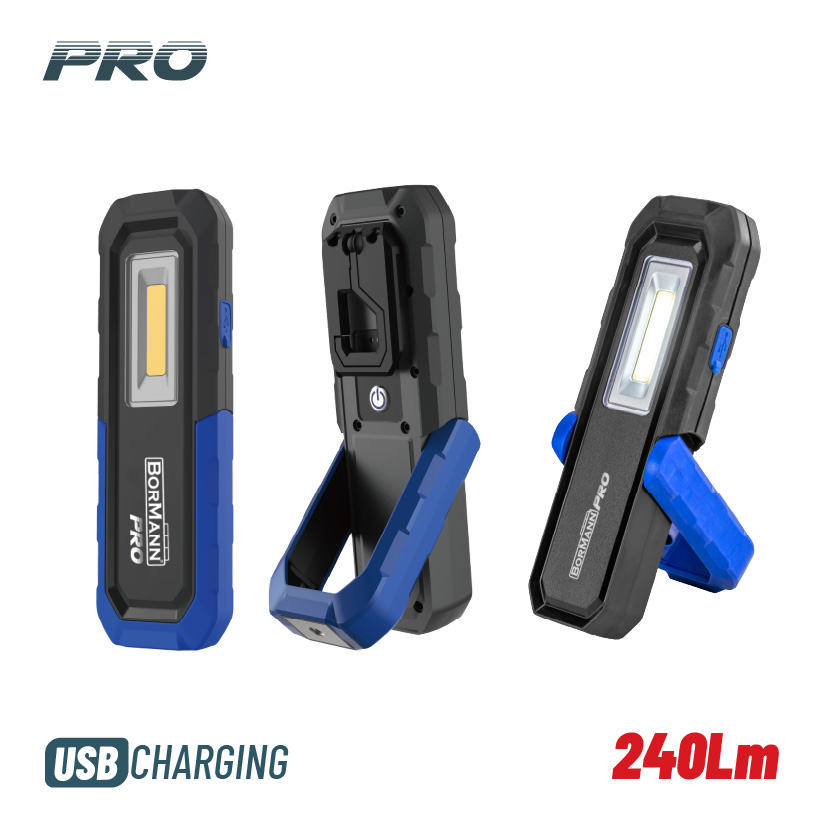 BORMANN Pro BPR6054 Φακός Επαναφορτιζόμενος 240Lm,Αδιάβροχος - Photo 1