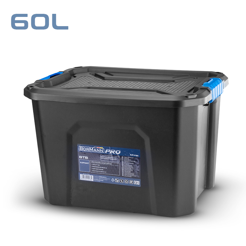 BORMANN Pro BTB3330 Κουτί Αποθήκευσης "Elephant" Πλαστικό, 60L - Photo 1
