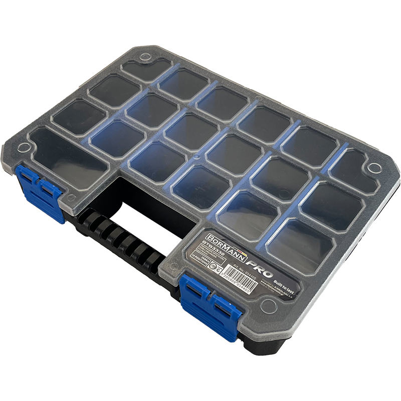 BORMANN Pro BTB3332 Ταμπακιέρα Εργαλείων Πλαστική "Zebra", 14 Θέσεων με Μεταβλητά Διαχωριστικά - Photo 2