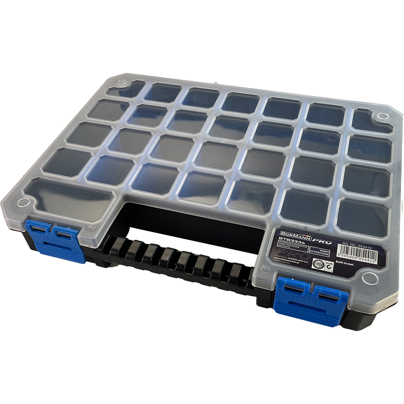 BORMANN Pro BTB3334 Ταμπακιέρα Εργαλείων Πλαστική "Zebra", 23 Θέσεων με Μεταβλητά Διαχωριστικά - Photo 2