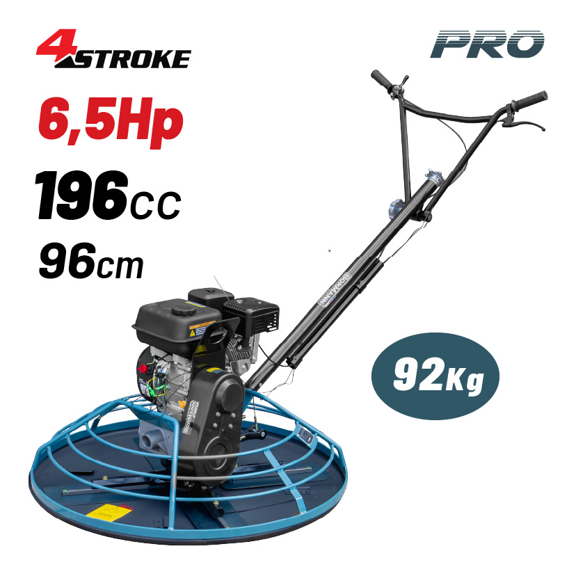 BORMANN Pro BTC5125 Λειαντήρας Δαπέδου Βενζίνης Τετράχρονος 6.5Hp,196cc(Ελικοπτεράκι) - Photo 1