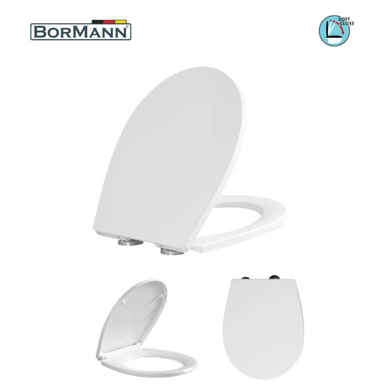 BORMANN BTW1040 Κάλυμμα Λεκάνης Libra 435x350mm Soft Close, Duroplast, 2.27KG - Photo 1