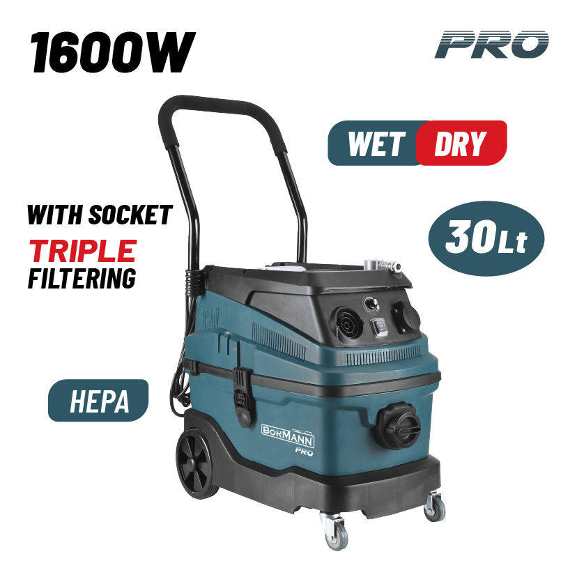 BORMANN Pro BVC6000 Σκούπα Πολλαπλών Εργασιών 1600W,30L - Photo 1