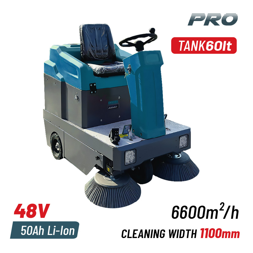 BORMANN Pro BVC9110 Σάρωθρο Μπαταρίας με Κάδο 75Lt - Photo 1